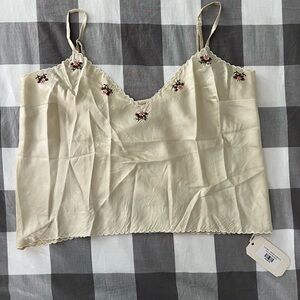 Doen silk Eila top M NWT